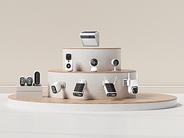 产品渲染-监控摄像头