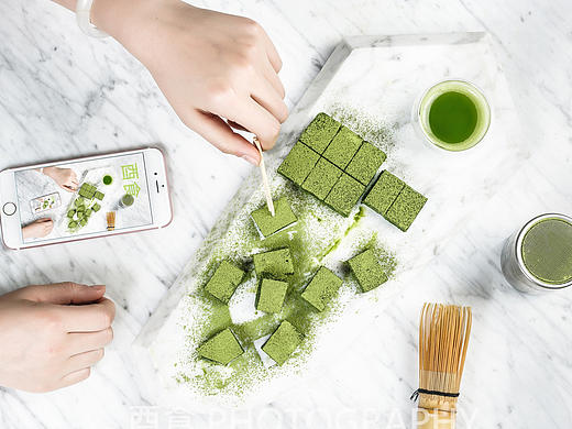 抹茶生巧克力