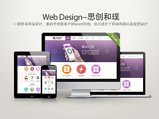 一个财务公司的网站设计