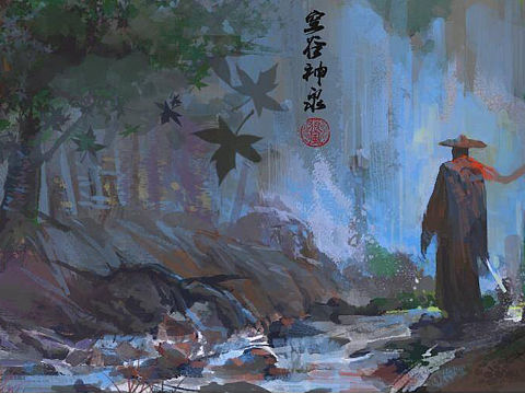 狼风破——空空谷神泉（个人主页-ZMjE4NTM4OTY=） - 概念设定 - 站酷设计师小E掌柜原创素材 - 站酷ZCOOL