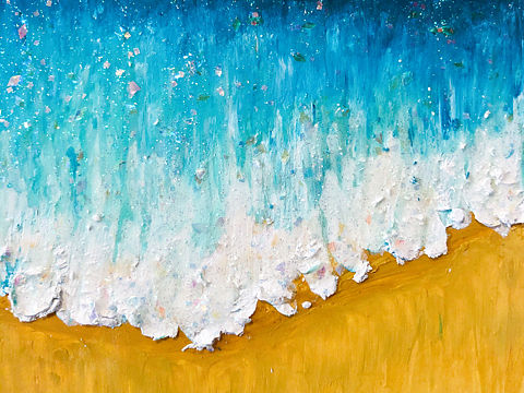 原创油画棒手绘风景画