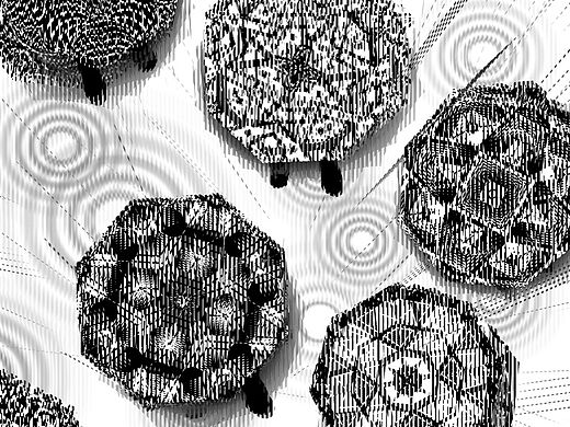 静vs动/视觉实验--平面图形图案的游戏 平面动画 附视频