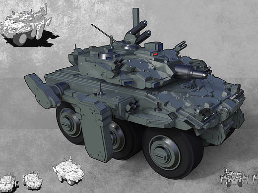 摸鱼Q版架空AFV或者说装甲战斗车 BUW-4A1A1