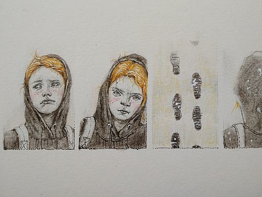 原创作品 - 素描（小型头像）《行走》（个人主页-ZMTg5Nzc0NjQ=） - 创作习作 - 站酷设计师谷雨12138原创素材 - 站酷ZCOOL