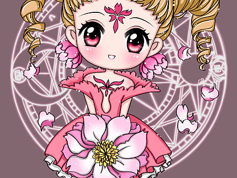 百变小樱库洛牌 原创高清壁纸分享