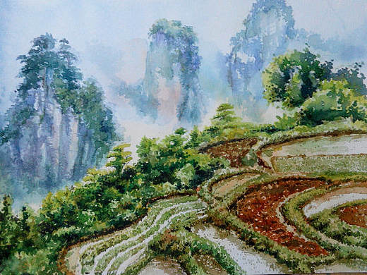 水彩风景
