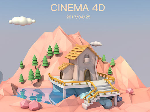 C4D-低多边形