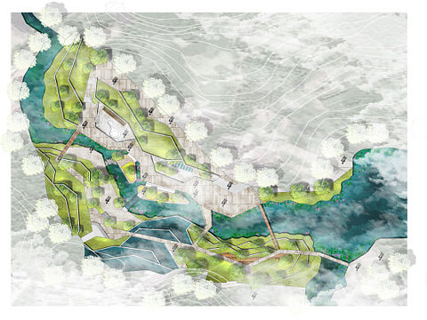 毕设 彩平 景观 风景园林 软件 手绘 可代做
