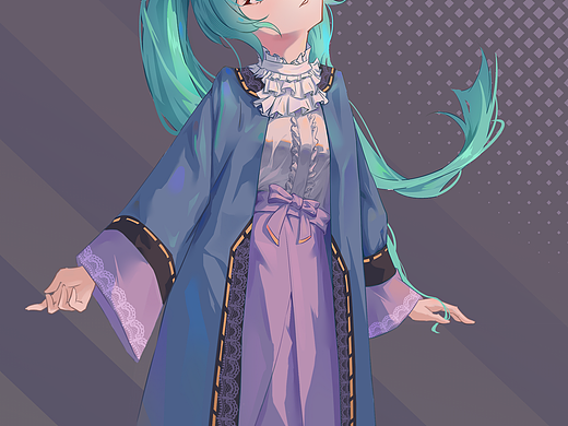 miku❤️（个人主页-ZNjA0MjI3MzY=） - 创作习作 - 站酷设计师冷泉澪荷原创素材 - 站酷ZCOOL