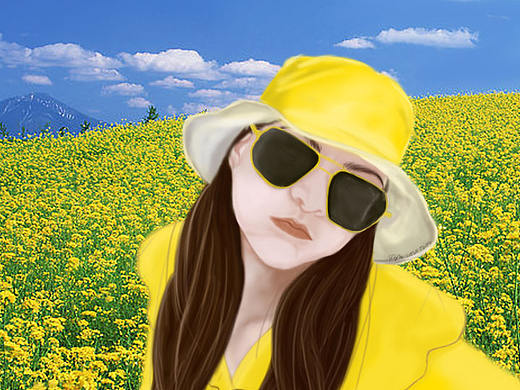 油菜花女孩