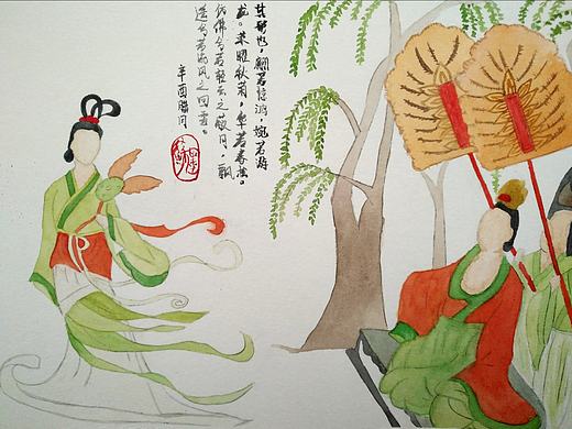 萌系洛神赋图（个人主页-ZMjYwNjI3NDA=） - 绘画 - 站酷设计师Lucienfel原创素材 - 站酷ZCOOL