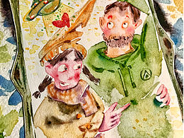 送你一个本子，里面画满了我们。