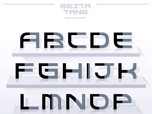 【26个英文字母字体与版式设计】