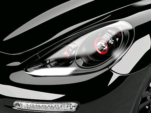 糖果特黑Panamera渲染