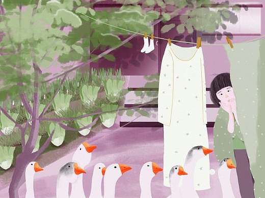 童年 插画（个人主页-ZNTI3NDQ0NjA=） - 商业插画 - 站酷设计师粘豆包2017原创素材 - 站酷ZCOOL