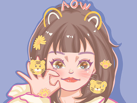 卡通头像绘画