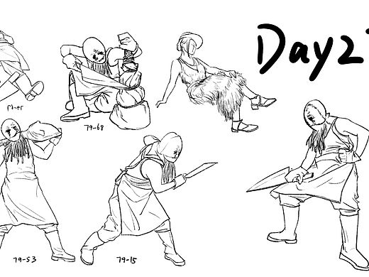 #速寫六十天挑戰(zhàn)賽 Day27. @速寫班長（個人主頁-ZNTc2OTI3ODg=） - 繪畫 - 站酷設計師丫頭2022原創(chuàng)素材 - 站酷ZCOOL