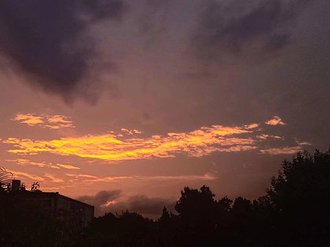 傍晚的天空