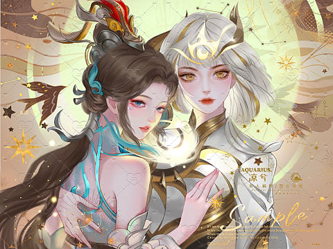 《王者荣耀》大乔白鹤梁习作（个人主页-ZNTE0MDcwNjA=） - 创作习作 - 站酷设计师又野嗷嗷原创素材 - 站酷ZCOOL