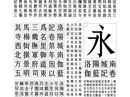 成套字体