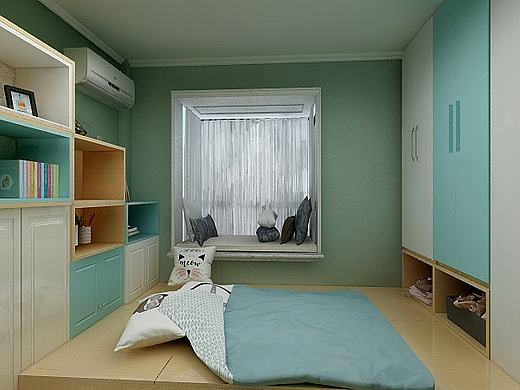 榻榻米儿童房（个人主页-ZMzgxMzE5Mjg=） - 家装设计 - 站酷设计师小美和图图原创素材 - 站酷ZCOOL