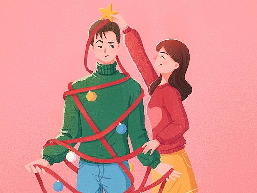 Merry Christmas（个人主页-ZMzEyNTUyNTI=） - 创作习作 - 站酷设计师木籽_MUZI原创素材 - 站酷ZCOOL