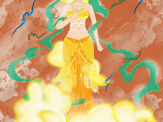 飞天（个人主页-ZMzgxMTU2ODA=） - 创作习作 - 站酷设计师卜绿原创素材 - 站酷ZCOOL