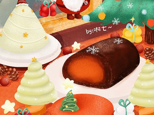 圣诞蛋糕们