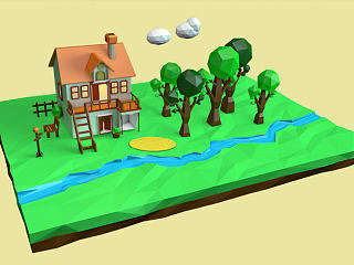 LOW POLY（个人主页-ZNzE5OTcyOA==） - 场景 - 站酷设计师benben_L原创素材 - 站酷ZCOOL