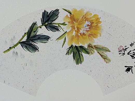 国色天香画牡丹