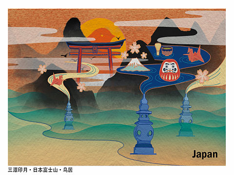 萧山机场G20国际明信片设计