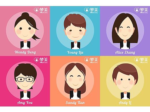 UI-企业员工卡通小头像