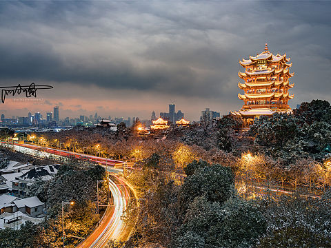 雪色黄鹤楼