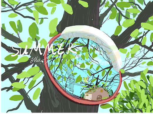 反光镜下的四季（个人主页-ZNTk3NTczNjA=） - 创作习作 - 站酷设计师Z86512767原创素材 - 站酷ZCOOL
