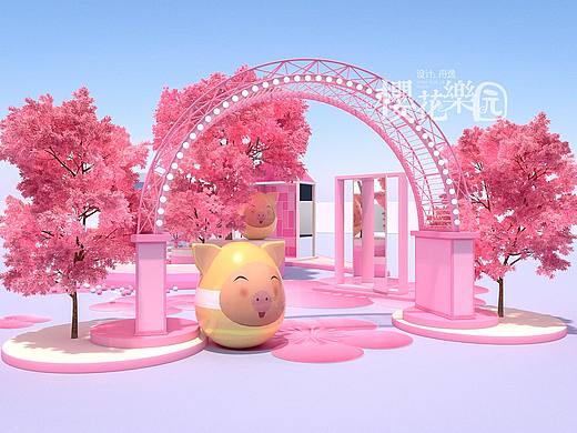 樱花之境/樱花美陈/春季美陈场景