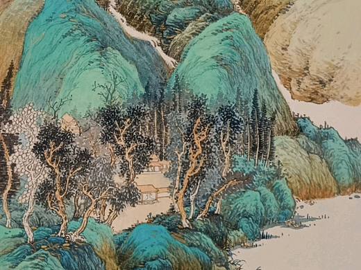 传统国画青绿山水