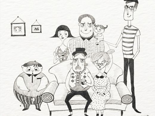 儿插角色造型线稿们