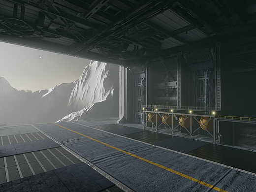 blender 科幻基地