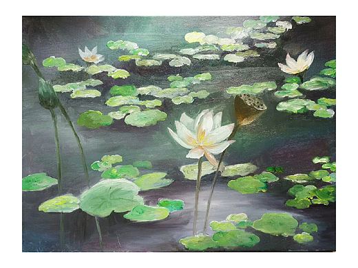 《夏荷》（个人主页-ZMjkzNDE1MTY=） - 绘画 - 站酷设计师夏末XIA原创素材 - 站酷ZCOOL