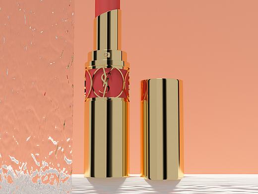 C4D建模圣罗兰口红