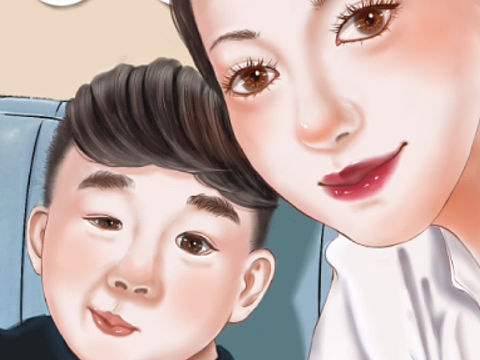 画一张亲子半厚涂