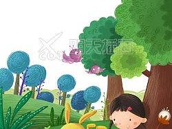 儿插作品—2011年10月份《爱读写》封面、内插作品