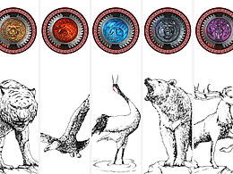 電影《長城》，五軍動物形象手繪練習