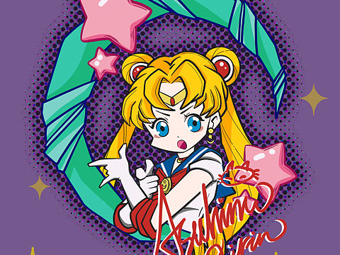 美少女戰(zhàn)士（個(gè)人主頁(yè)-ZNTE3NDEwMjg=） - 單幅漫畫(huà) - 站酷設(shè)計(jì)師朝日奈麒霖原創(chuàng)素材 - 站酷ZCOOL