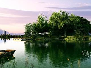 清晨的湖中岛（个人主页-ZNzc3OTkyOA==） - 动画/影视 - 站酷设计师一介光原创素材 - 站酷ZCOOL