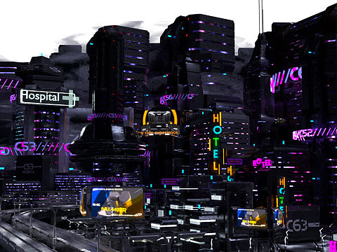 賽博朋克城市（個(gè)人主頁(yè)-ZMzc1NTkwMDQ=） - 建筑/空間 - 站酷設(shè)計(jì)師數(shù)字模型個(gè)人工作原創(chuàng)素材 - 站酷ZCOOL