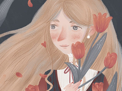 原创|花女主题四郁金香
