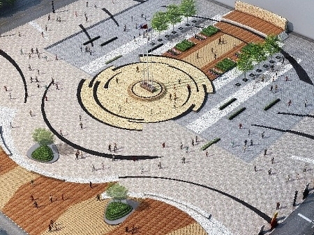 西藏类乌齐县人民政府广场设计