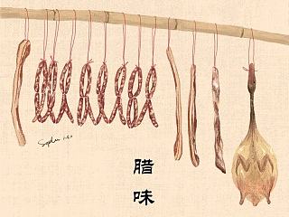 连州美食手绘插画