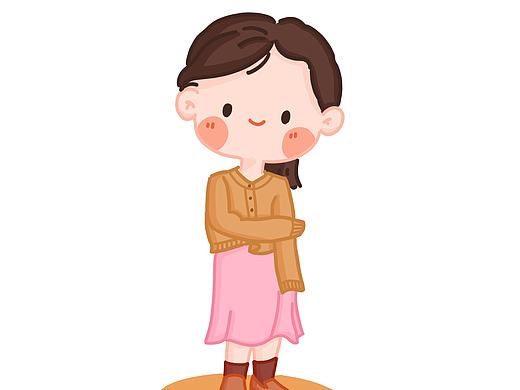 极简风格小姐姐